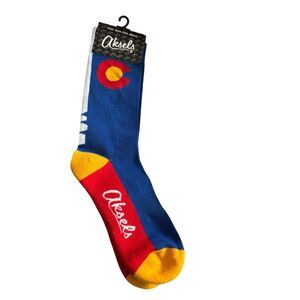 Aksels 510-CO-RYL Colorado Flag Socks Men’s 6-13 *New*